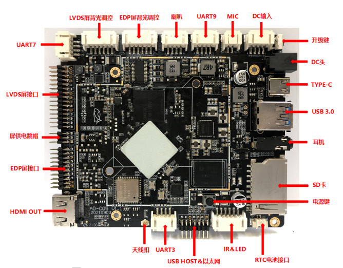 Rooted Android 11 LCD Controller Board Kit WIFI BT LTE Supported RK3566 LVDS EDP MIPI