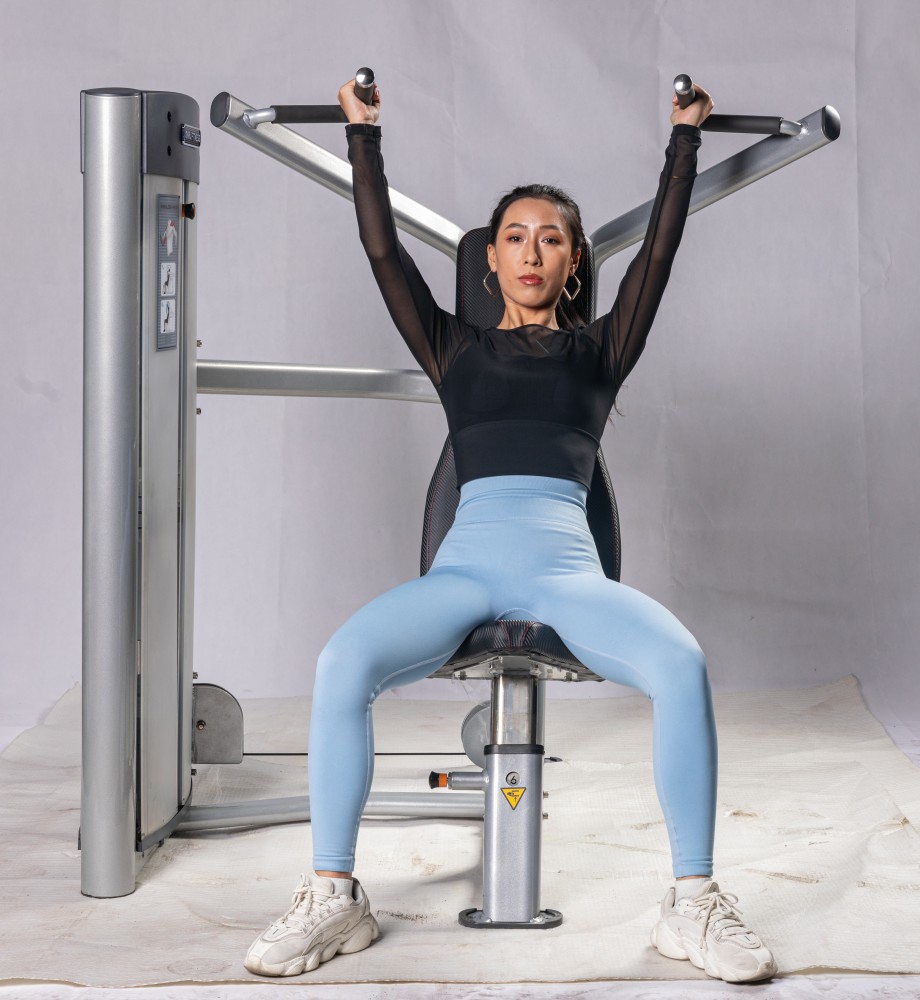 Body Building Steel Gym Shoulder Press Machine Targeted Shoulder Strength Training