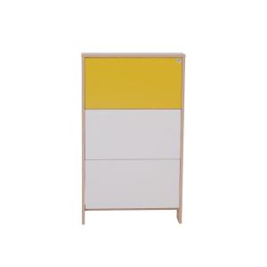 China Yellow Flip Design 107cm 18KG Wood Shoe Organizers wholesale