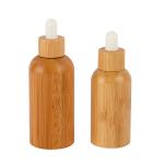 Eco Friendly Bamboo Essential Oil Cosmetic Dropper Bottle 10ml 15ml 20ml 30ml