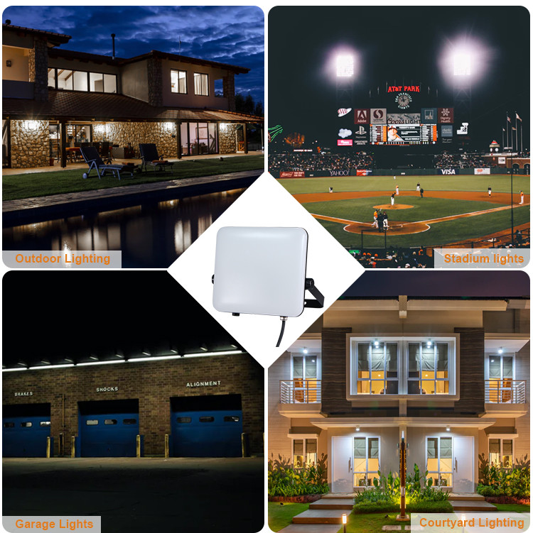 Industrial Outdoor LED Flood Lights With 120 Degree Beam Angel 130lm/W Light Efficiency