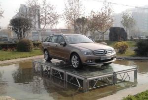 China Professional Aluminum Acrylic Stage Platform With 18mm Glass Board wholesale