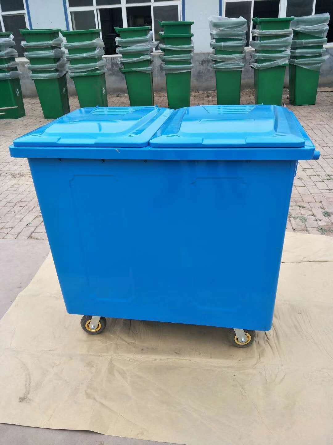 outdoor steel garbage bin Galvanized sheet waste bin