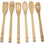 Nonstick Bamboo Wooden Kitchen Utensil Set Biodegradable ODM Availabl