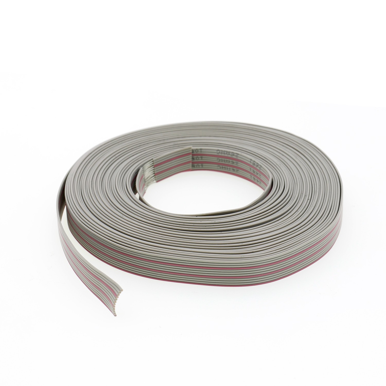 UL2651 Grey Flat Wire Cables 2.54mm 26AWG For IDC Connector Communication