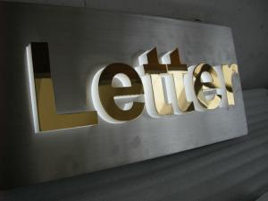 China Stainless Steel 3D LED Backlit Signs Easy To Install wholesale