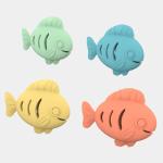 Wholesale colorful Bpa Free Food Grade Silicone Pet Dog Training Fish Shape Toys