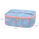 Flamingo Fabric Gym Toiletry Bag Machine Washable Popular Tear Resistant