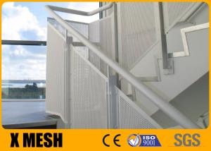 China 1.22 X 2.44m Size Stainless Steel Perforated Metal Mesh Round Hole Shape For Stairs wholesale