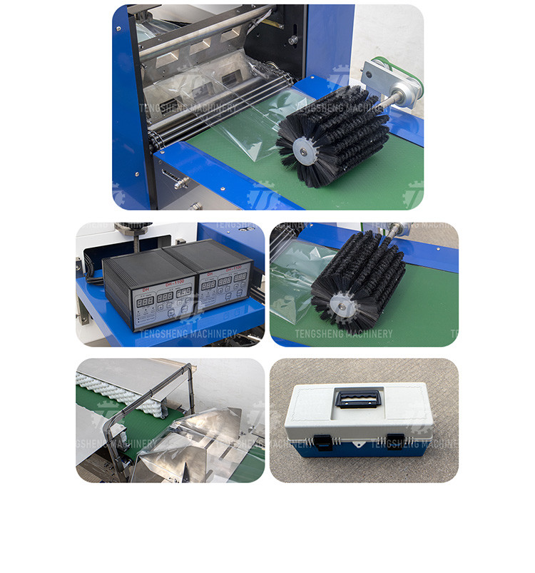 680KG 220V Double frequency converter control pillow type paper pillow type packing machine