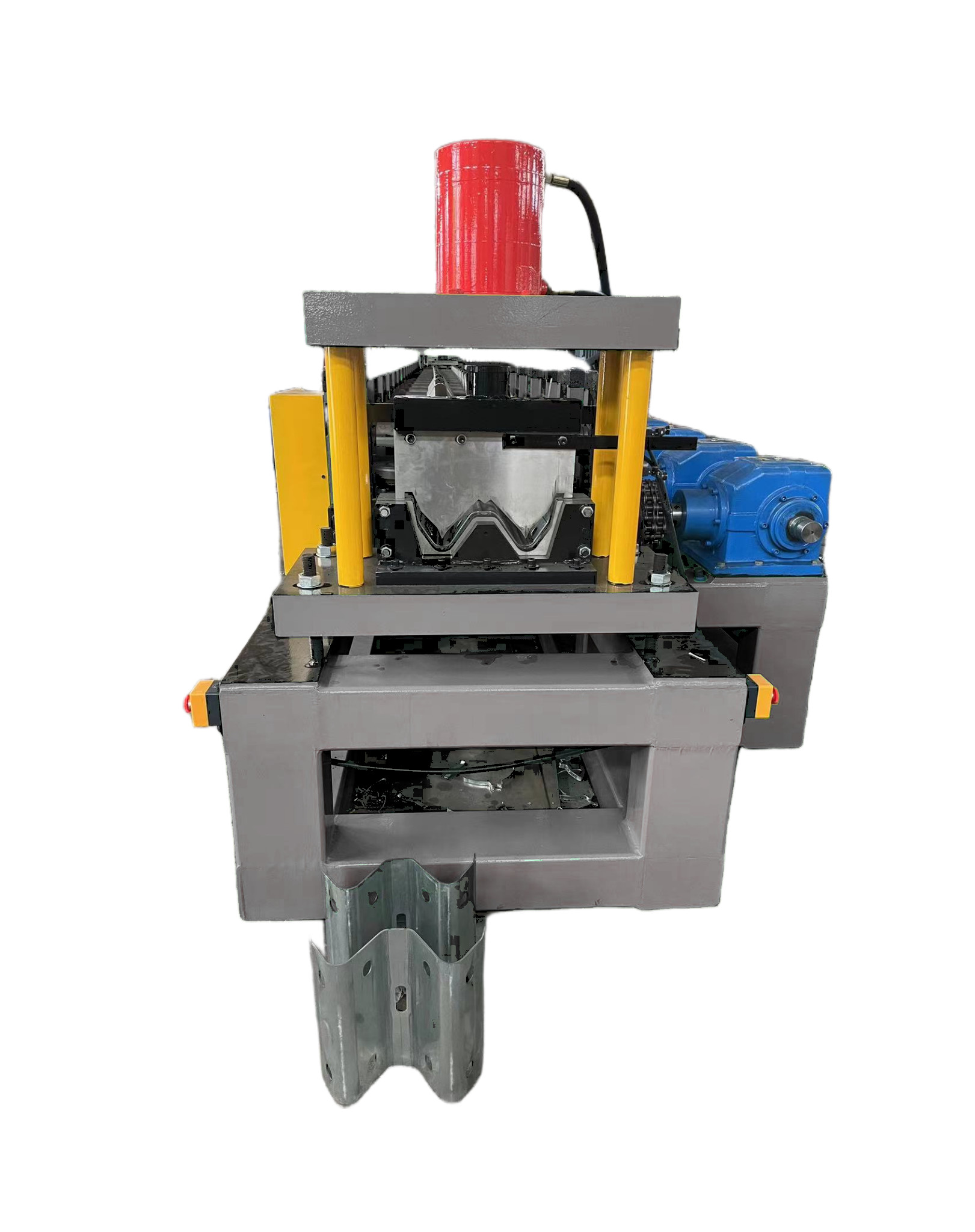 3.5mm Thickness Galvanized Steel Highway Guardrail Fence Roll Forming Machine