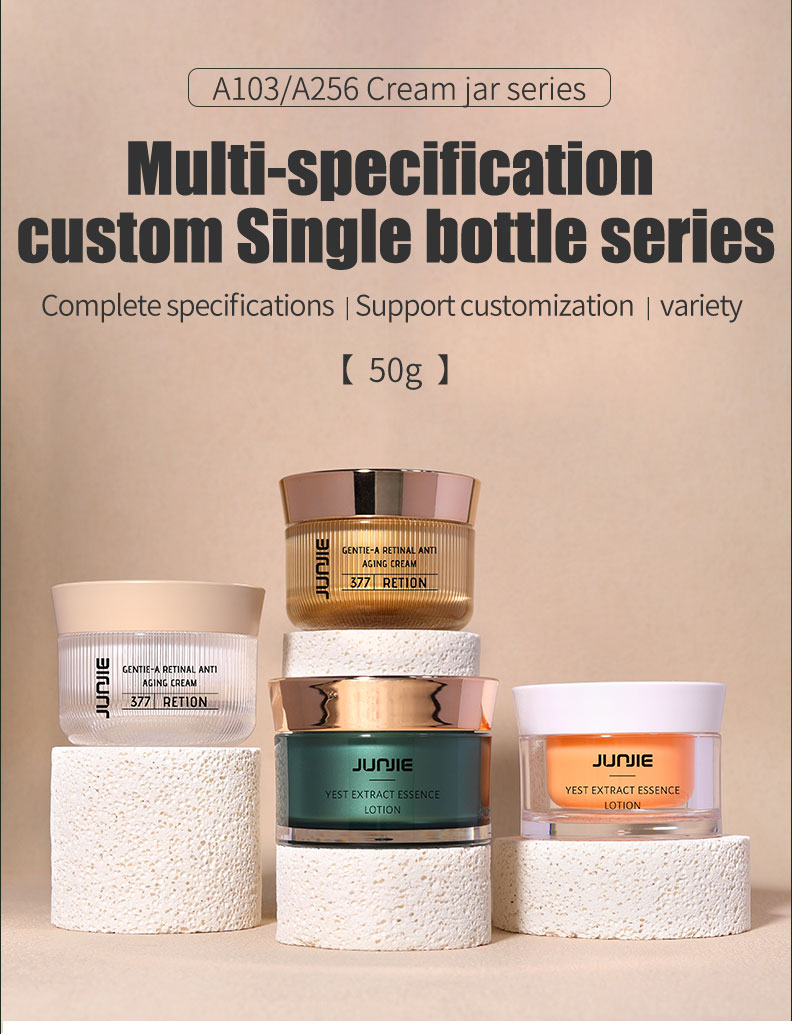 Printing Handling UV Printing 50ml Double Wall Acrylic Plastic Jar for Body Scrub Cream