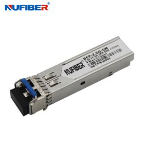 China Dual SFP Module Single Mode 2.5Gb/S 2km 1310nm 3 Years Warranty wholesale