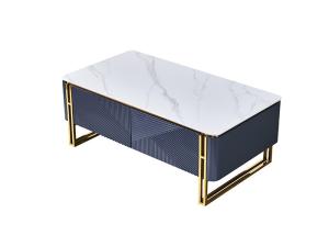 China 130cmx70cmx50xm Marble TV Stand Coffee Table , Square Coffee Table wholesale
