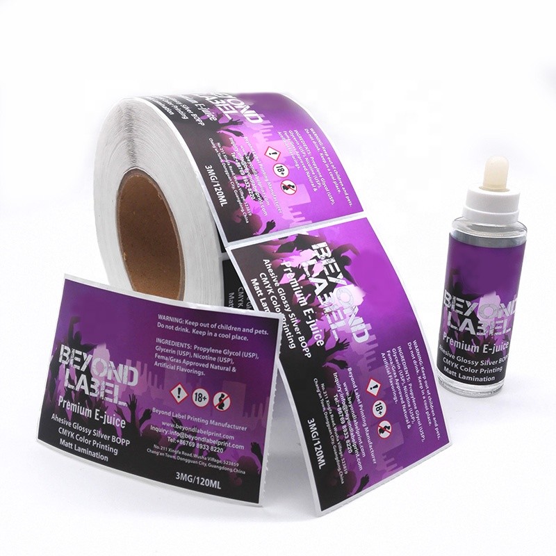 Strong Adhesive CMYK Color Essential Oil Bottle Labels Water Resistant