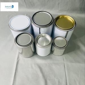 China 500ml Round Chemical 250ml Empty Paint Tins 0.23mm Thickness wholesale