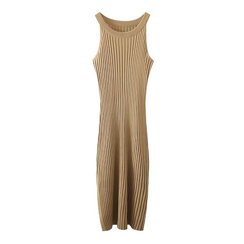OEM maufactory Summer Narrow Shoulder Vest Skirt Sleeveless New Side Split Pits Sexy Hip Skirt
