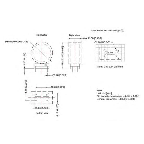 SMD SMT Compact Size EMC Filter Common Mode Filter FL2D-Z5-103