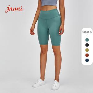 China 80%Nylon 20%Spandex 8&quot; Women'S Plus Size Workout Shorts With Waist Pocket wholesale