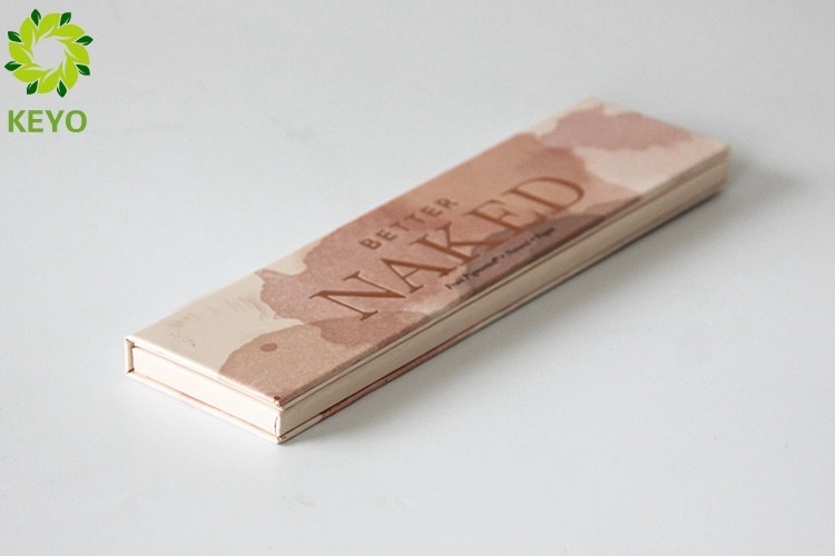 Customized 5 Pans Paper Empty Magnetic Eyeshadow Palette With Mirror