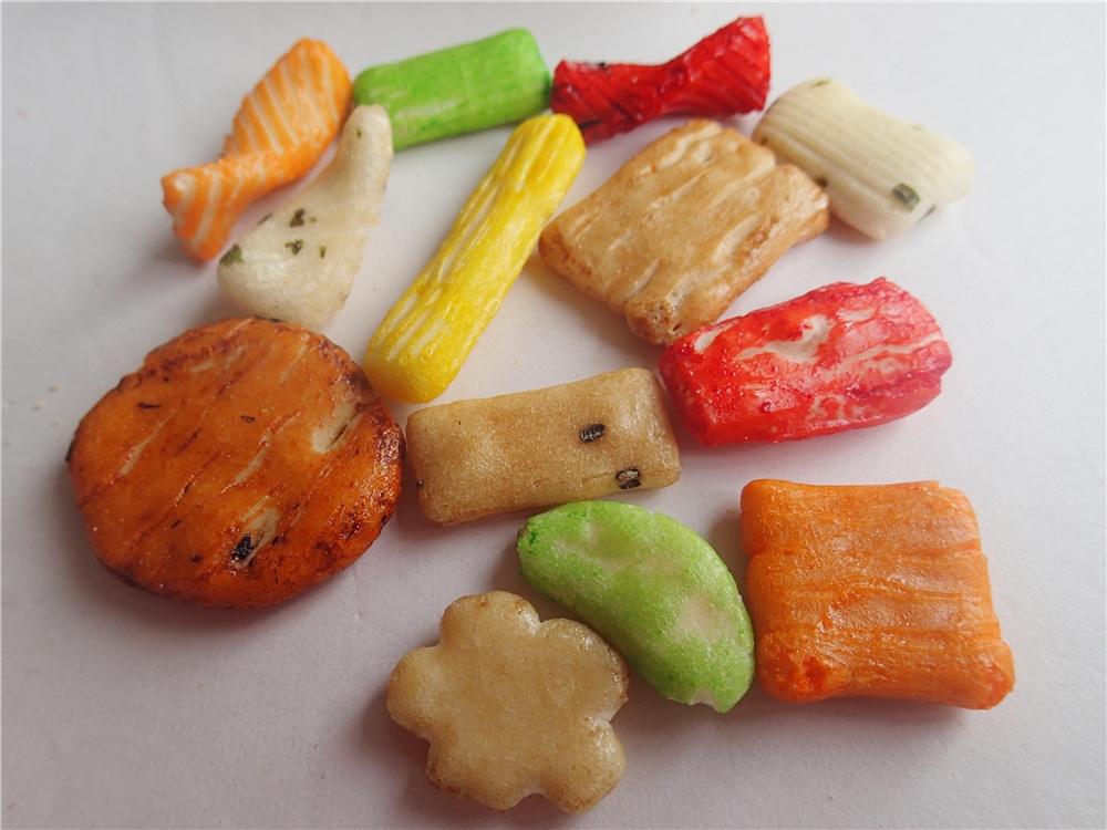 Crunchy Oriental Rice Cracker Mix Palm Oil Healthy Grain Snacks