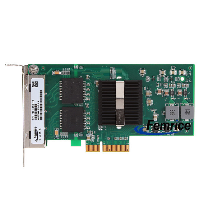 Femrice 1G Quad Port RJ45 Ethernet Server Adapter Intel I350 Chip Server Network Interface Cards