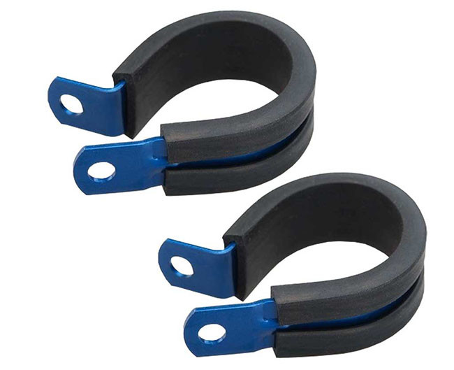 Insulated 3/16 Inch Brake Hose Clips Brake Line Mounting Clamps
