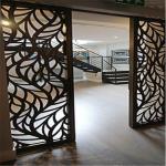 commercial room divider meeting room transparent screen partition metal panel