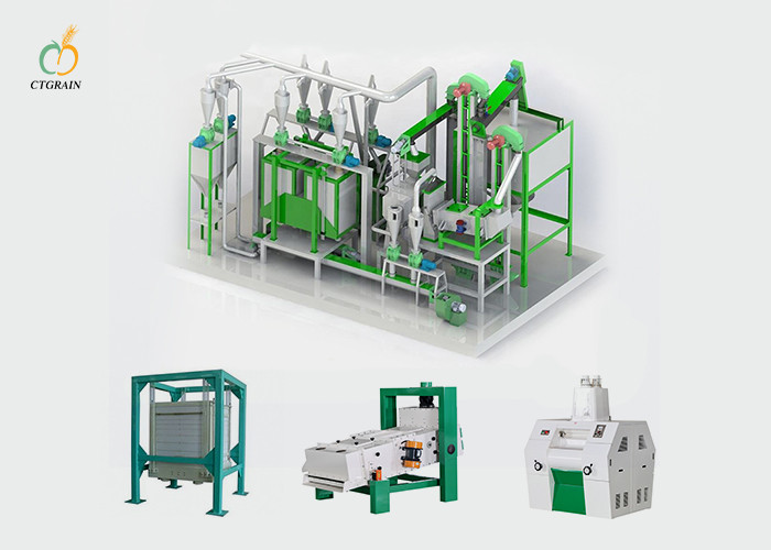 Maize Flour Milling Plant Wheat Flour Processing Plant No Flying Dust
