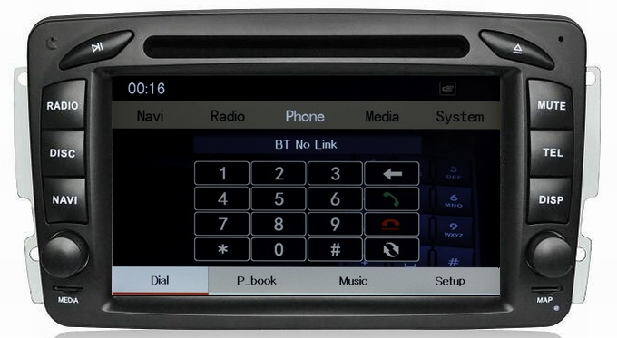 Ouchuangbo In Dash DVD Player for Mercedes Benz W203 2000-2005 GPS Nav iPod USB Multimedia Stereo System OCB-1503
