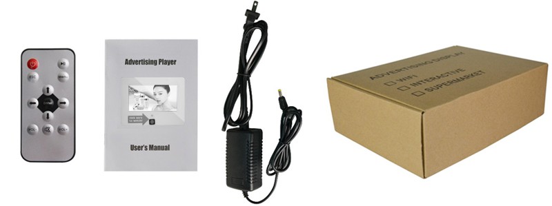 7 Inch LCD Advertising Screen , LCD Monitor Open Frame Easy Installation