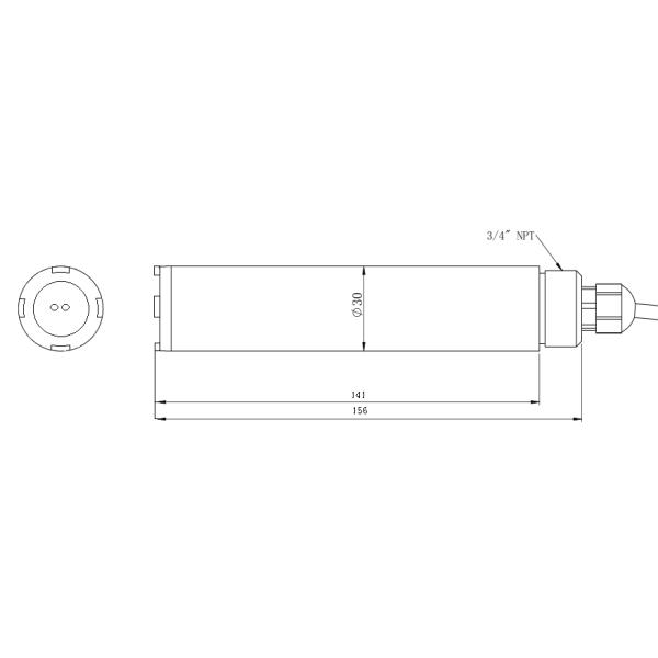 RTU Protocol Water Turbidity Sensor For Monitoring Red Algae