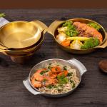 Good Quality Stainless Steel Golden Soup Pot Korean Ramen Instant Noodle Seafood