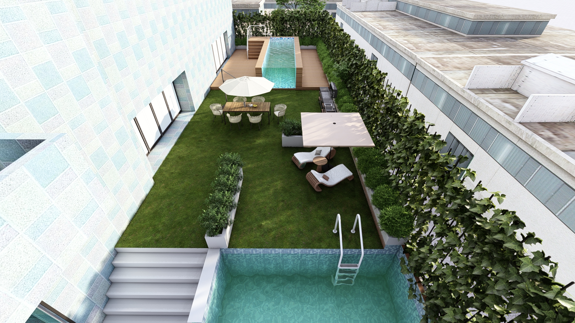 18m3 Pool Water Capacity Customized Acrylic Panel Thickness Outdoor Hotel Glass Pool