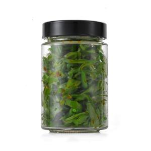 China 200ml Pickles Food Glass Packaging Hexagon Shaped Glass Jars 6.7oz wholesale