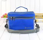 12 Cans Beer Frozen Insulated Cooler Tote Bags Pure Blue Color For Family