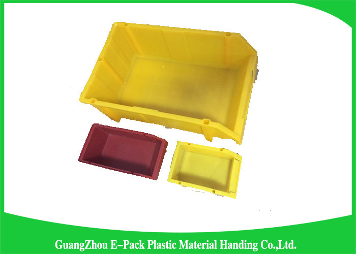 Customized Industrial Plastic Storage Containers , Standard Size Stackable Storage Bins