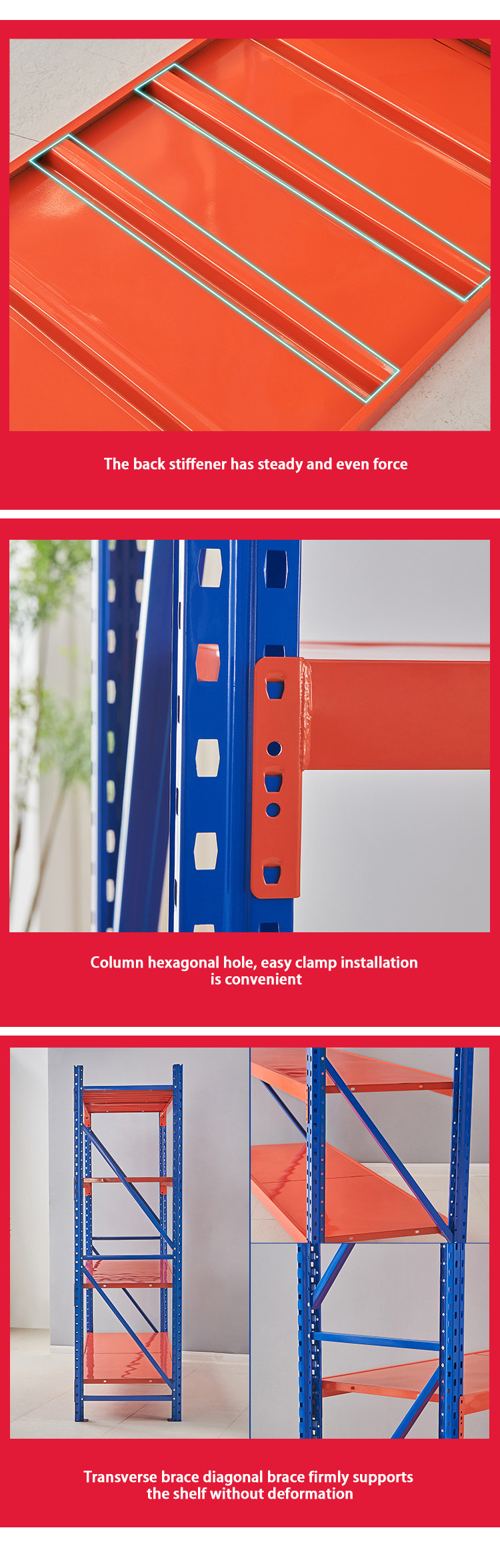 Warehouse Rack / Warehouse Shelving For Heavy Duty Storage