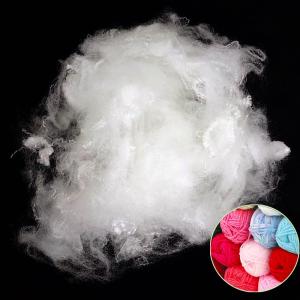 China Dope Dyed Bosilun Fiber , 3D×64mm Recycled Polyester Staple Fiber wholesale
