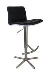 Round T Footrest SGS Brushed Pu Leather Bar Stool