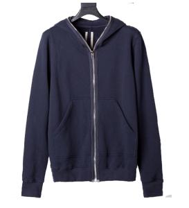 China Solid Color Fitness Casual Full Face Zip Hoodie / Oversized Fleece Hoodie wholesale