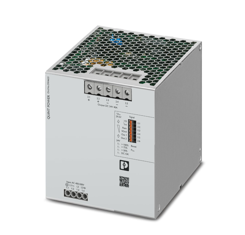 Phoenix QUINT4-PS/3AC/24DC/40 2904623 high-efficiency three-phase power module, suitable for 24V DC output, industrial applications