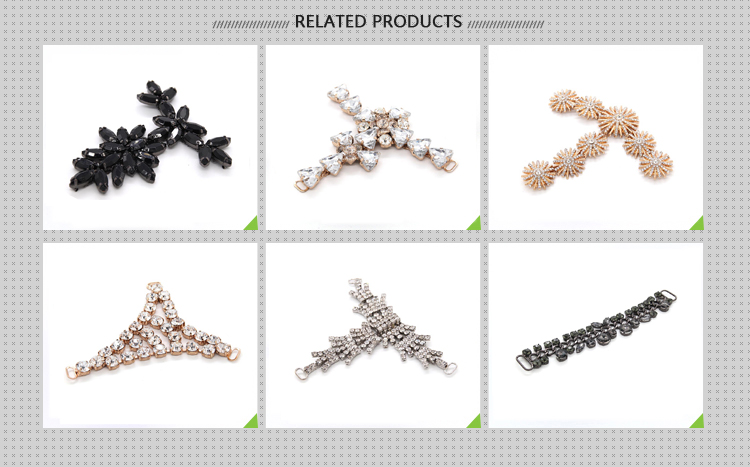 Fashion Style Rhinestone Shoe Clips 115mm*105mm For Lady Sandal
