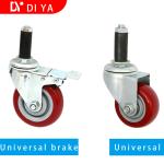 3 Inch Plastic PU Trolley Castor Furniture Caster Wheels