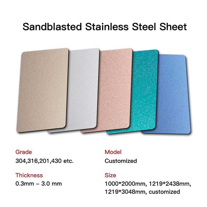 Anti Fingerprint Stainless Steel Decorative Plate Brushed Sandblasted Color Gradient Rose Gold Mirror