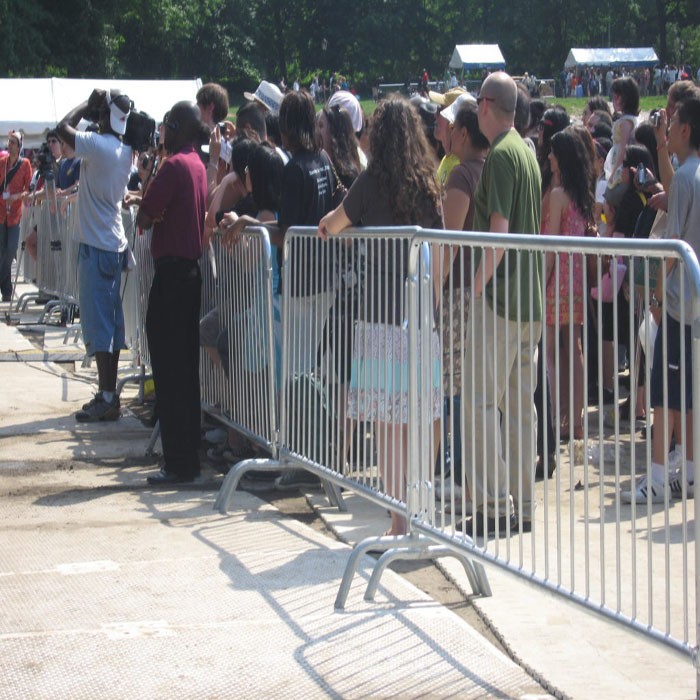 Galvanized Crowd Control Fence