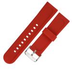 Checkerboard Style Silicone Rubber Wristband Multi Color watch band 24mm