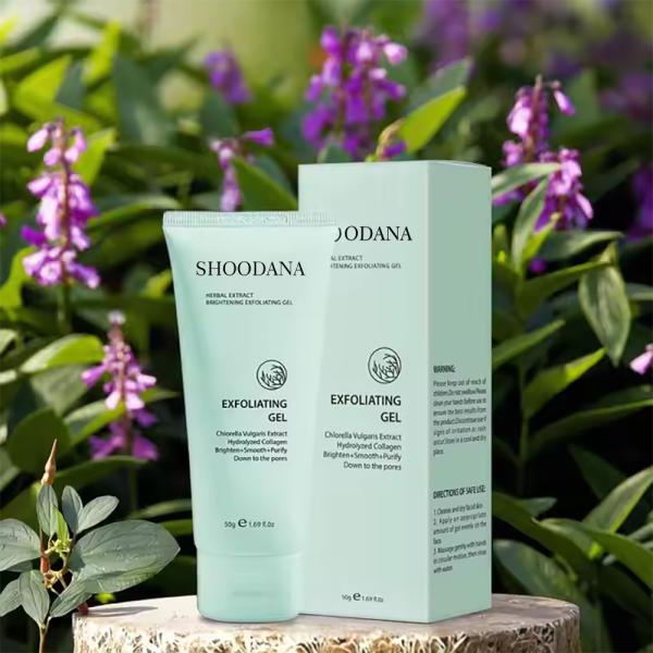 Herbal Exfoliating Gel product line display