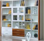 Modern Full Bedroom Furniture Sets / Wall Mounted Bookshelves