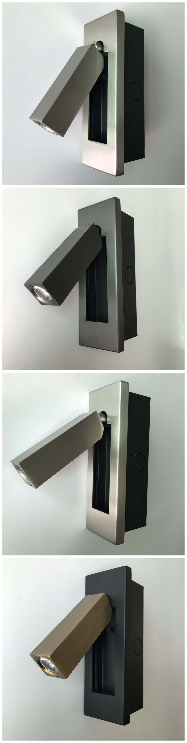 Surface mounted rotate led bed wall light &hotel bedside wall light headboard wall lamp for bedroom